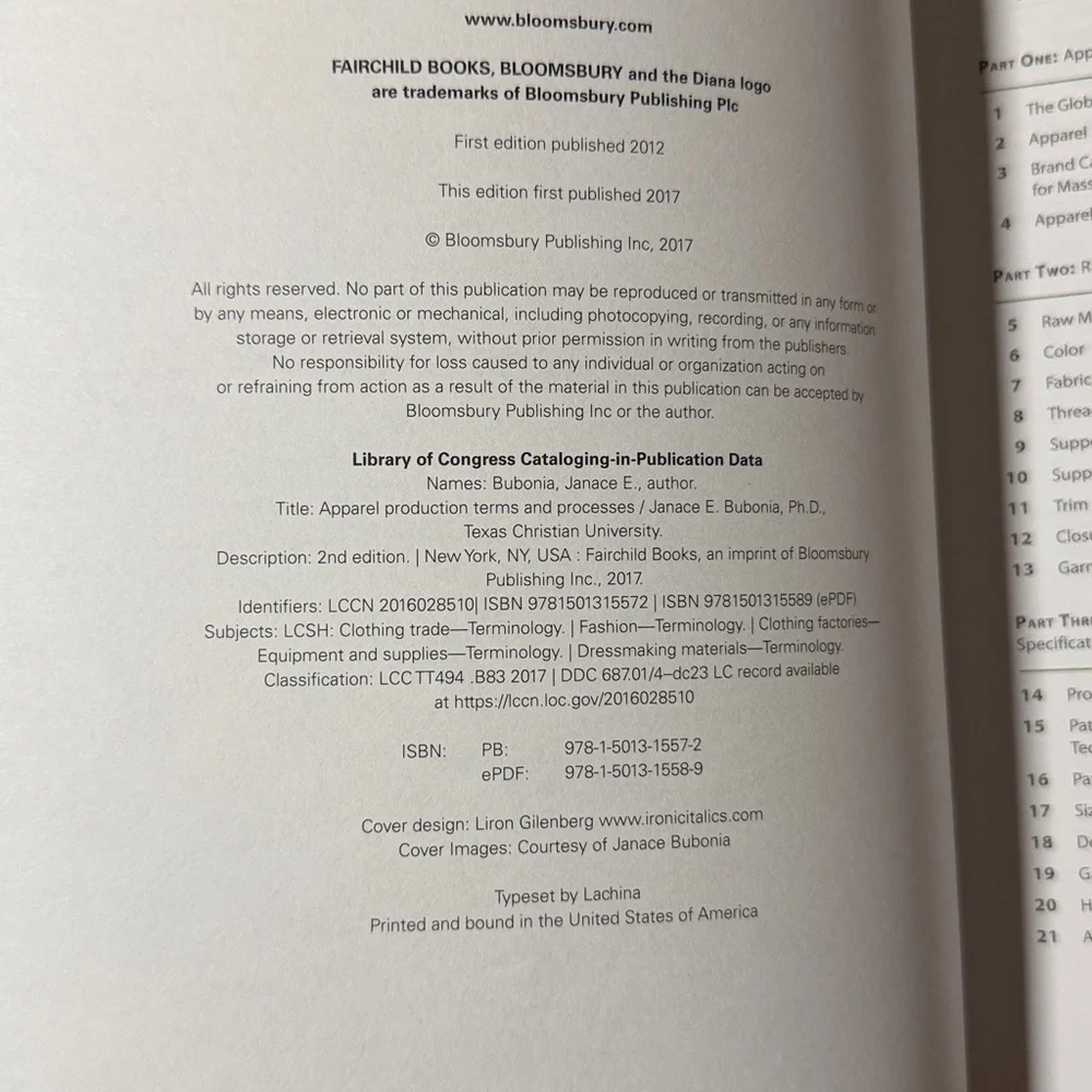 Apparel Production Terms and Processes: Studio Instant Access Second Edition